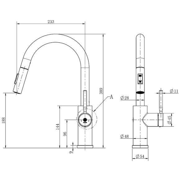 Смеситель для кухни Orange Boni M15-199ni Никель Смеситель для кухни Orange Boni M15-199ni Никель