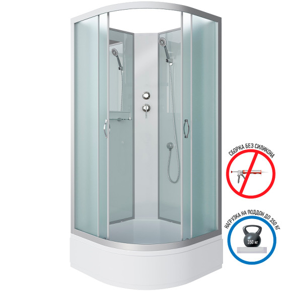 Душевая кабина Niagara Classic 100x100 NG-3302-14BK без гидромассажа Душевая кабина Niagara Classic 100x100 NG-3302-14BK без гидромассажа