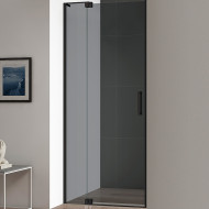 Душевая дверь Cezares Slider 90 SLIDER-B-1-80/90-GRIGIO-NERO профиль Черный матовый стекло серое
