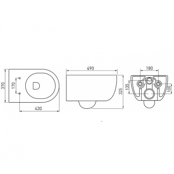 Комплект унитаза с инсталляцией Berges Novum 043250 с сиденьем Микролифт и Белой клавишей смыва Комплект унитаза с инсталляцией Berges Novum 043250 с сиденьем Микролифт и Белой клавишей смыва