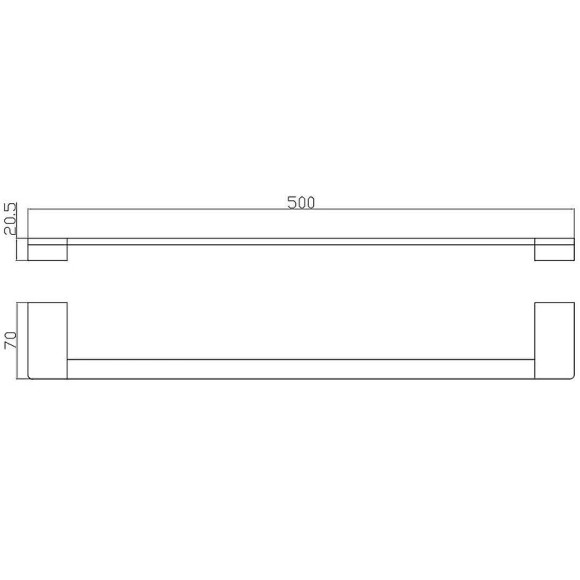 Полотенцедержатель Rav Slezak Nil NLA0701/50MG Сатин Полотенцедержатель Rav Slezak Nil NLA0701/50MG Сатин