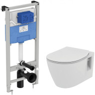 Комплект унитаза с инсталляцией Ideal Standard Connect Prosys E8822301PC15 с сиденьем Микролифт без клавиши смыва
