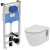 Комплект унитаза с инсталляцией Ideal Standard Connect Prosys E8822301PC15 с сиденьем Микролифт без клавиши смыва