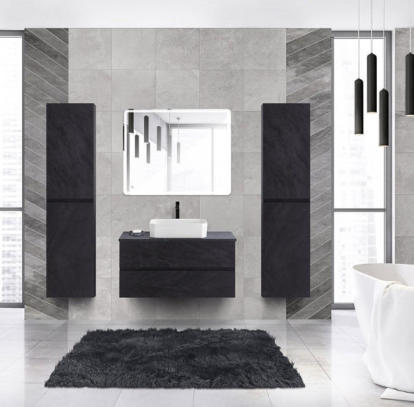 Тумба под раковину Cezares Molveno 46 100 MOLVENO 46-100-2C-SO-NR подвесная Nero