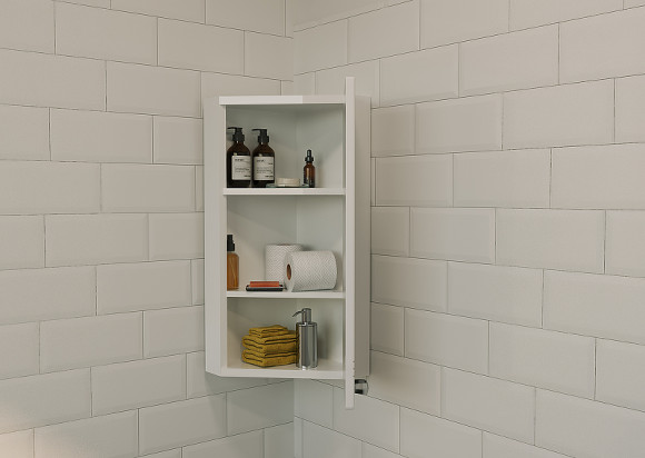 Подвесной шкаф 1MarKa Story 42П R У99318 угловой Белый глянец