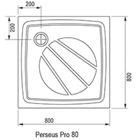 Душевой поддон из искусственного камня Ravak Perseus Pro 80х80 XA034401010 Белый Душевой поддон из искусственного камня Ravak Perseus Pro 80х80 XA034401010 Белый