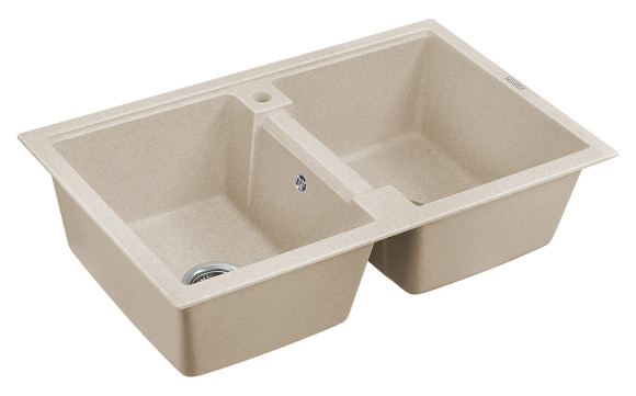 Кухонная мойка Paulmark Tandem 80/2 PM238150-BE Бежевая Кухонная мойка Paulmark Tandem 80/2 PM238150-BE Бежевая