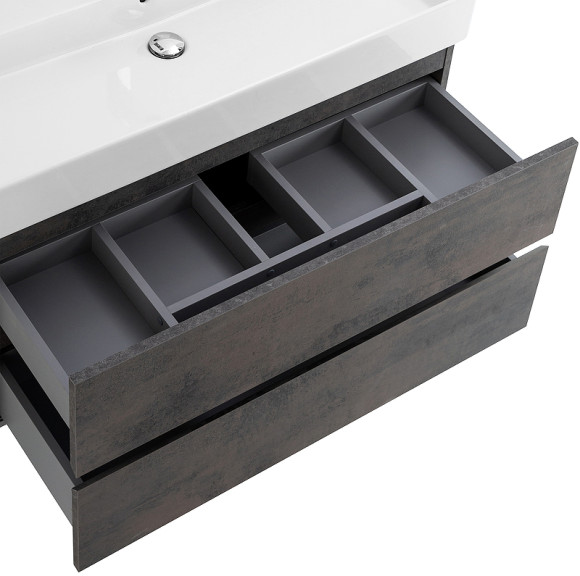 Тумба под раковину Cezares Molveno 46 100 MOLVENO 46-100-2C-SO-OSS подвесная Ossido