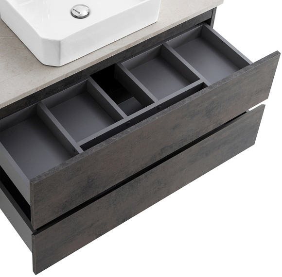 Тумба под раковину Cezares Molveno 46 100 MOLVENO 46-100-2C-SO-OSS подвесная Ossido