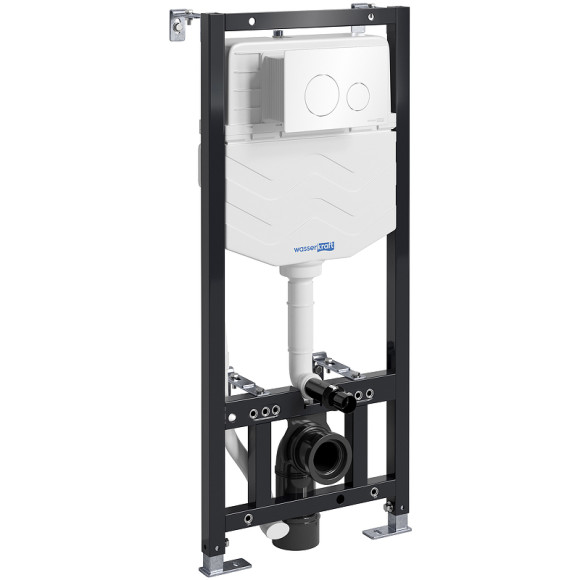 Инсталляция WasserKRAFT Aller 10TLT.010.ME.WH02 для унитаза с Белой клавишей смыва