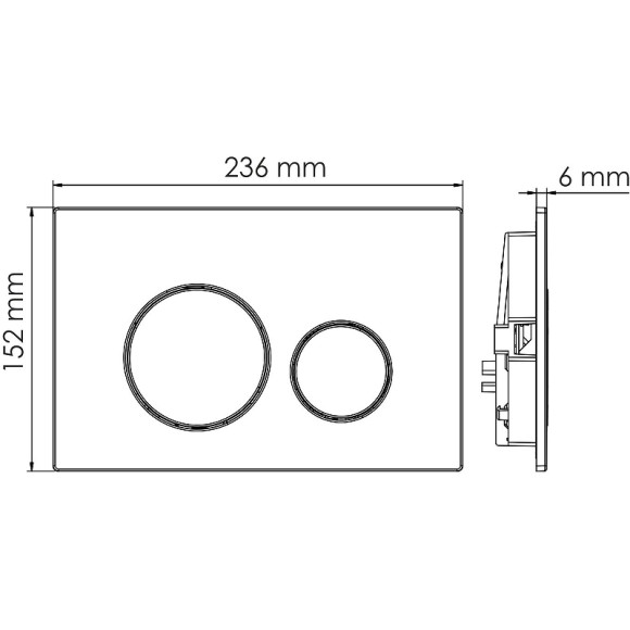 Инсталляция WasserKRAFT Aller 10TLT.010.ME.WH02 для унитаза с Белой клавишей смыва Инсталляция WasserKRAFT Aller 10TLT.010.ME.WH02 для унитаза с Белой клавишей смыва