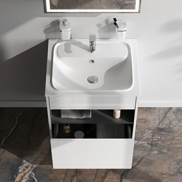 Раковина AM.PM Func 60 M8FWPC0600WM Белая матовая Раковина AM.PM Func 60 M8FWPC0600WM Белая матовая