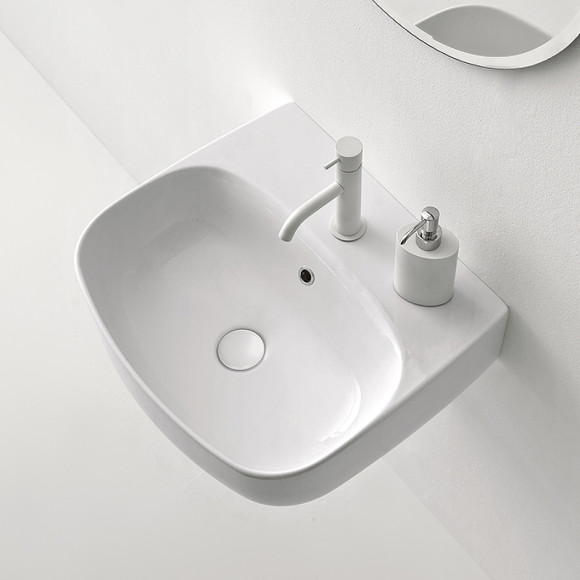 Раковина Kerasan Nolita 60 534101*1 Белая глянцевая