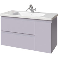 Тумба под раковину Caprigo Forte 100 36115R-SF028 подвесная Серая матовая