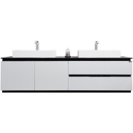 Тумба с раковиной Orans BC-6023-1800 180 60231800 подвесная Белая глянцевая