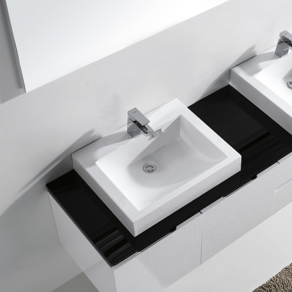 Тумба с раковиной Orans BC-6023-1800 180 60231800 подвесная Белая глянцевая Тумба с раковиной Orans BC-6023-1800 180 60231800 подвесная Белая глянцевая