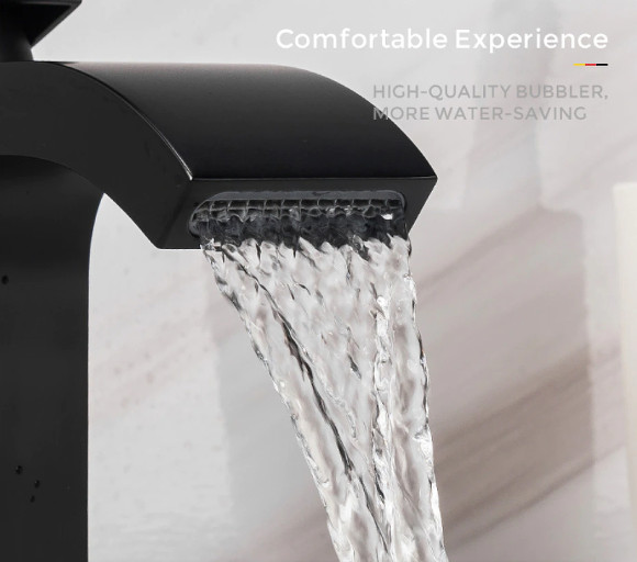 Смеситель для раковины Gappo G07-6 G1007-6 Черный матовый Смеситель для раковины Gappo G07-6 G1007-6 Черный матовый