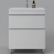 Тумба под раковину Style Line Атлантика 70 Люкс Plus СС-00002342 Белая матовая антискрейтч Тумба под раковину Style Line Атлантика 70 Люкс Plus СС-00002342 Белая матовая антискрейтч