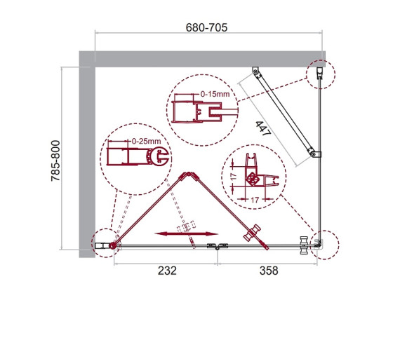 Душевой уголок BelBagno Albano 70х80 ALBANO-ASH-1-70/80-C-Cr профиль Хром стекло прозрачное Душевой уголок BelBagno Albano 70х80 ALBANO-ASH-1-70/80-C-Cr профиль Хром стекло прозрачное