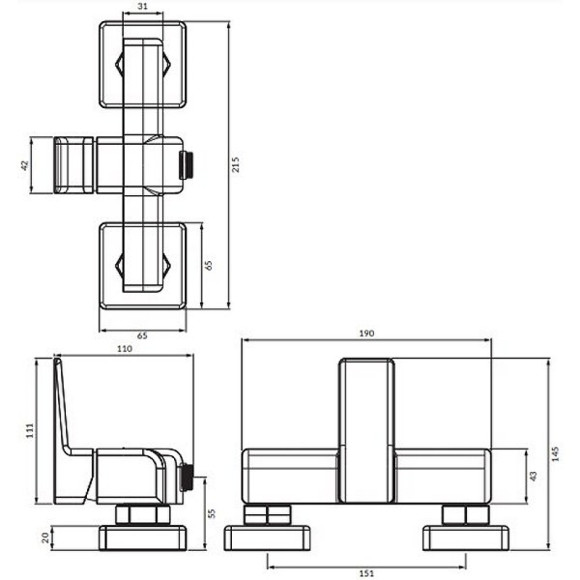 Смеситель для душа Omnires Parma PM7440CR Хром Смеситель для душа Omnires Parma PM7440CR Хром