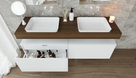 Столешница под раковину Velvex Unique Unit 160 st.UNI.160-628 Дуб карпентер