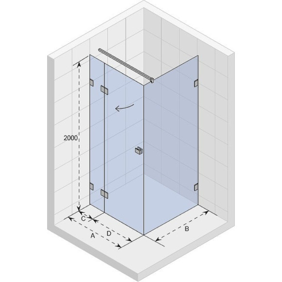 Душевой уголок Riho SZ Scandic NXT Х203 157х87 L G001073120 (GX09026C1) профиль Хром стекло прозрачное Душевой уголок Riho SZ Scandic NXT Х203 157х87 L G001073120 (GX09026C1) профиль Хром стекло прозрачное