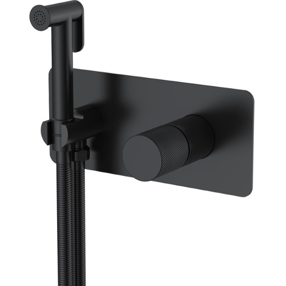 Гигиенический душ со смесителем Boheme Stick 127-BB.4 Черный матовый