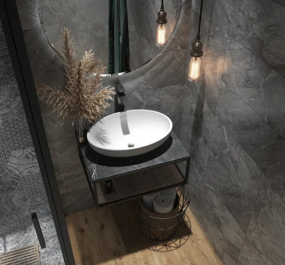 Столешница под раковину 1MarKa Loft 70 Ц0000021560 Черная