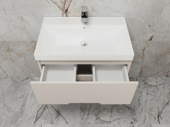 Тумба под раковину Style Line Матис 70 ЛС-00002309 подвесная Крем Тумба под раковину Style Line Матис 70 ЛС-00002309 подвесная Крем