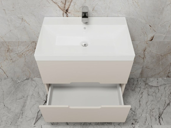 Тумба под раковину Style Line Матис 70 ЛС-00002309 подвесная Крем Тумба под раковину Style Line Матис 70 ЛС-00002309 подвесная Крем