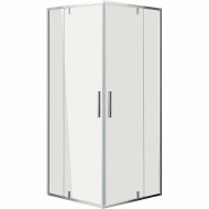 Душевой уголок Grossman Forta 80х80 GR-8080Fo профиль Хром стекло прозрачное