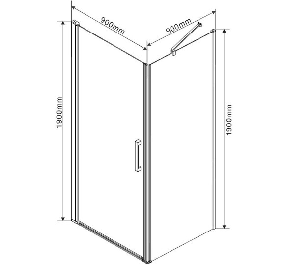 Душевой уголок Vincea Orta 90х90 VSR-1O9090CH-L профиль Хром стекло шиншилла Душевой уголок Vincea Orta 90х90 VSR-1O9090CH-L профиль Хром стекло шиншилла