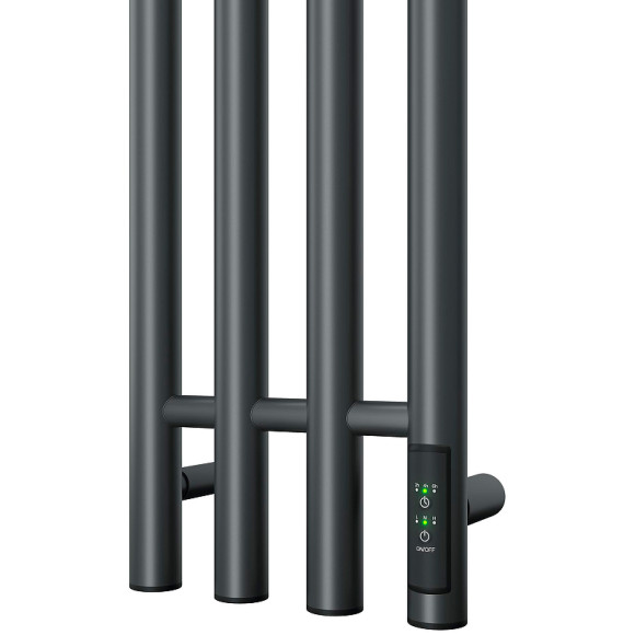 Электрический полотенцесушитель Point Деметра PN12832GB П3 180x1200 диммер справа Графит блеск