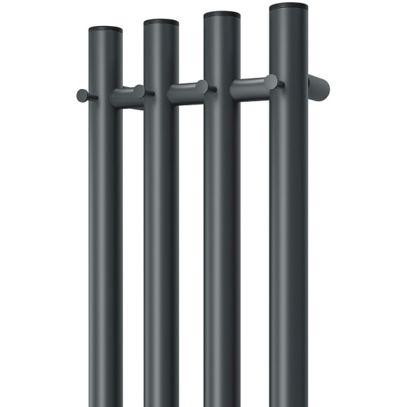 Электрический полотенцесушитель Point Деметра PN12832GB П3 180x1200 диммер справа Графит блеск