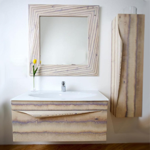 Тумба под раковину Clarberg Papyrus Wood 100 Pap-w.01.10/LIGHT подвесная Светлое дерево