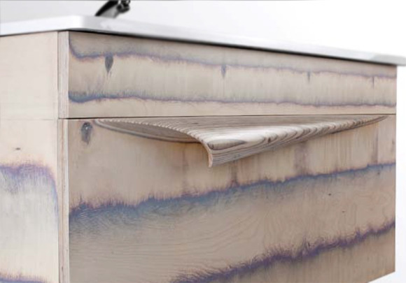 Тумба под раковину Clarberg Papyrus Wood 100 Pap-w.01.10/LIGHT подвесная Светлое дерево