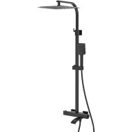 Душевая система Gappo G07-6 G2407-60 с термостатом Черная матовая Душевая система Gappo G07-6 G2407-60 с термостатом Черная матовая