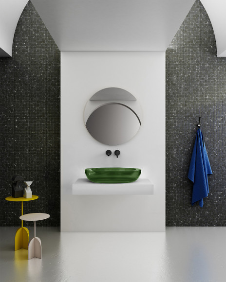 Раковина-чаша Abber Kristall 60 AT2801Emerald Зеленая Раковина-чаша Abber Kristall 60 AT2801Emerald Зеленая