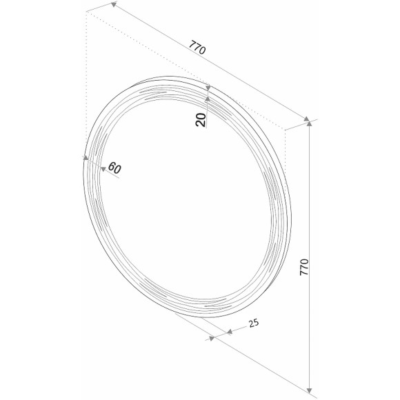 Зеркало Континент Talisman D 770 ЗЛП36 с подсветкой с сенсорным выключателем Зеркало Континент Talisman D 770 ЗЛП36 с подсветкой с сенсорным выключателем