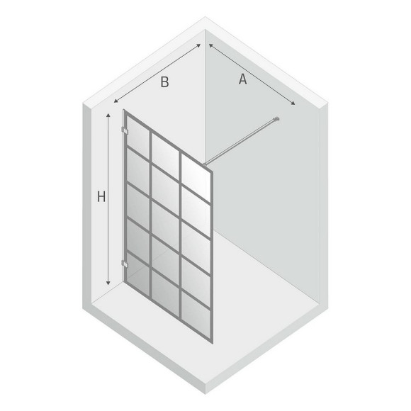 Душевая перегородка New Trendy Avexa Black 90 EXK-2022 профиль Черный стекло прозрачное Душевая перегородка New Trendy Avexa Black 90 EXK-2022 профиль Черный стекло прозрачное