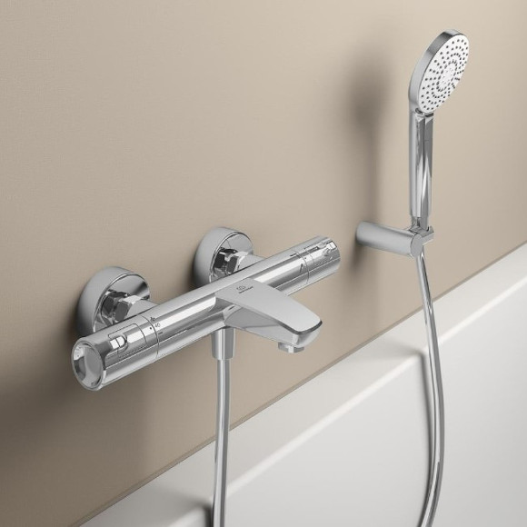 Смеситель для ванны Ideal Standard Ceratherm T50 A7223AA с термостатом Хром Смеситель для ванны Ideal Standard Ceratherm T50 A7223AA с термостатом Хром