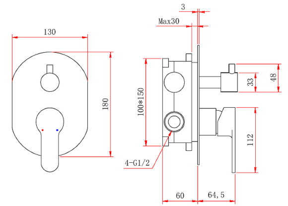 Душевая система Berges Ventas 3R 073007 Хром сильвер Душевая система Berges Ventas 3R 073007 Хром сильвер