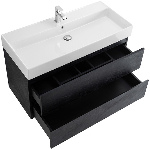 Тумба под раковину Cezares Molveno 46 80 MOLVENO 46-80-2C-SO-NR подвесная Nero