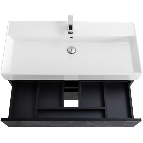 Тумба под раковину Cezares Molveno 46 80 MOLVENO 46-80-2C-SO-NR подвесная Nero