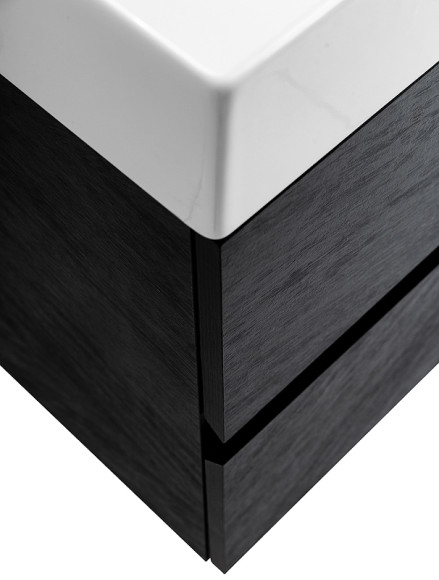 Тумба под раковину Cezares Molveno 46 80 MOLVENO 46-80-2C-SO-NR подвесная Nero