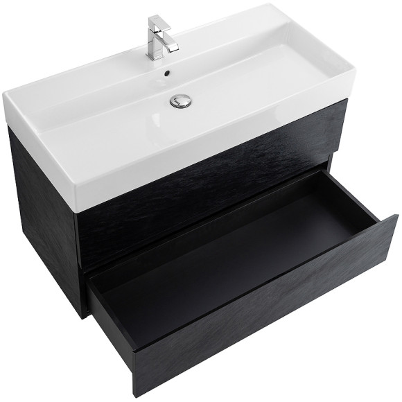 Тумба под раковину Cezares Molveno 46 80 MOLVENO 46-80-2C-SO-NR подвесная Nero