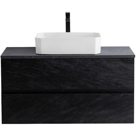 Тумба под раковину Cezares Molveno 46 80 MOLVENO 46-80-2C-SO-NR подвесная Nero