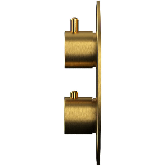 Смеситель для ванны Whitecross Y brushed gold YSET10TOPGLB с термостатом Брашированное золото Смеситель для ванны Whitecross Y brushed gold YSET10TOPGLB с термостатом Брашированное золото