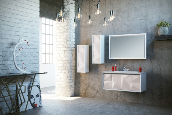 Зеркало Marka One Romb 90 White