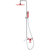 Душевая система Boheme Q 148-CRR Хром Красная
